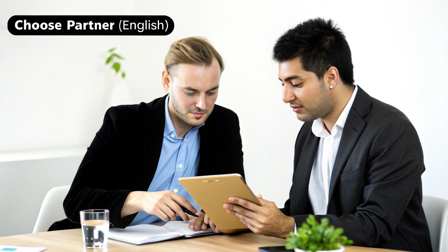 A person at a desk carefully reviewing a checklist on a clipboard, symbolizing the process of vetting a local citation building service partner.