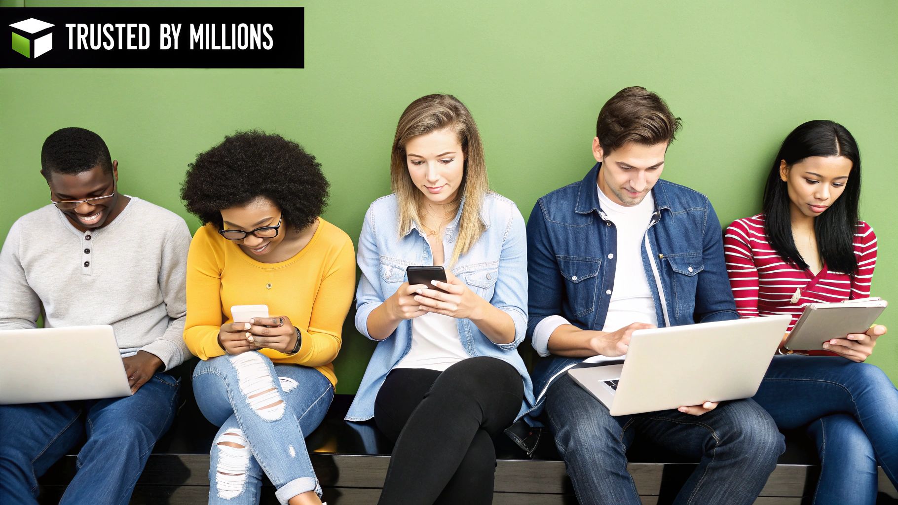 A five-star rating icon is highlighted, representing the power of social proof ad copy examples in building customer trust.