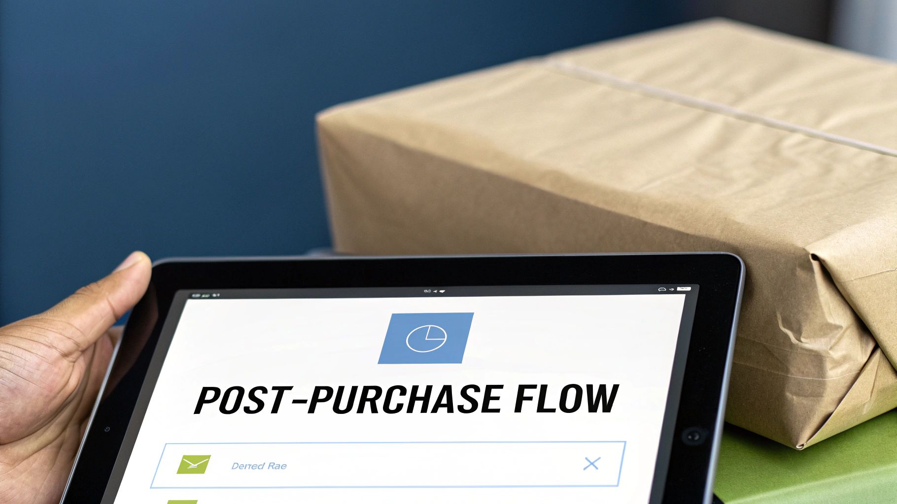 A post-purchase email flow for delivery tracking, a key eCommerce email marketing automation strategy.