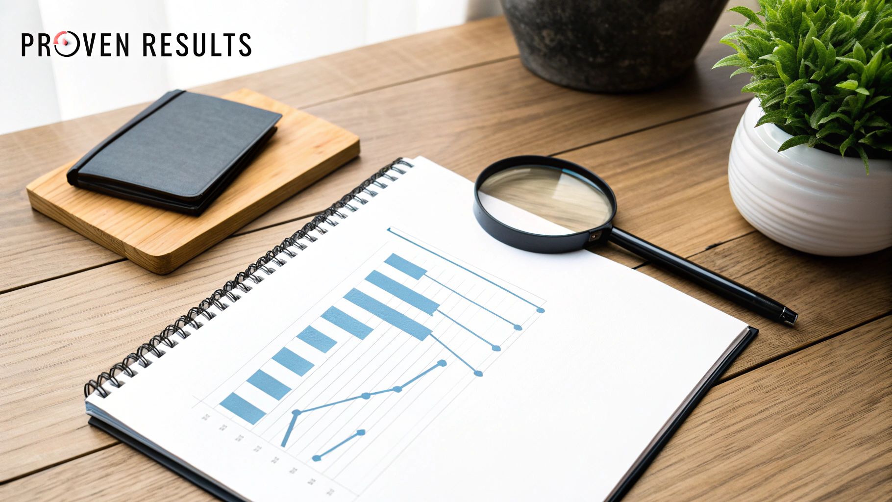 A professional from a Maryland SEO company analyzing graphs and charts on a computer screen.