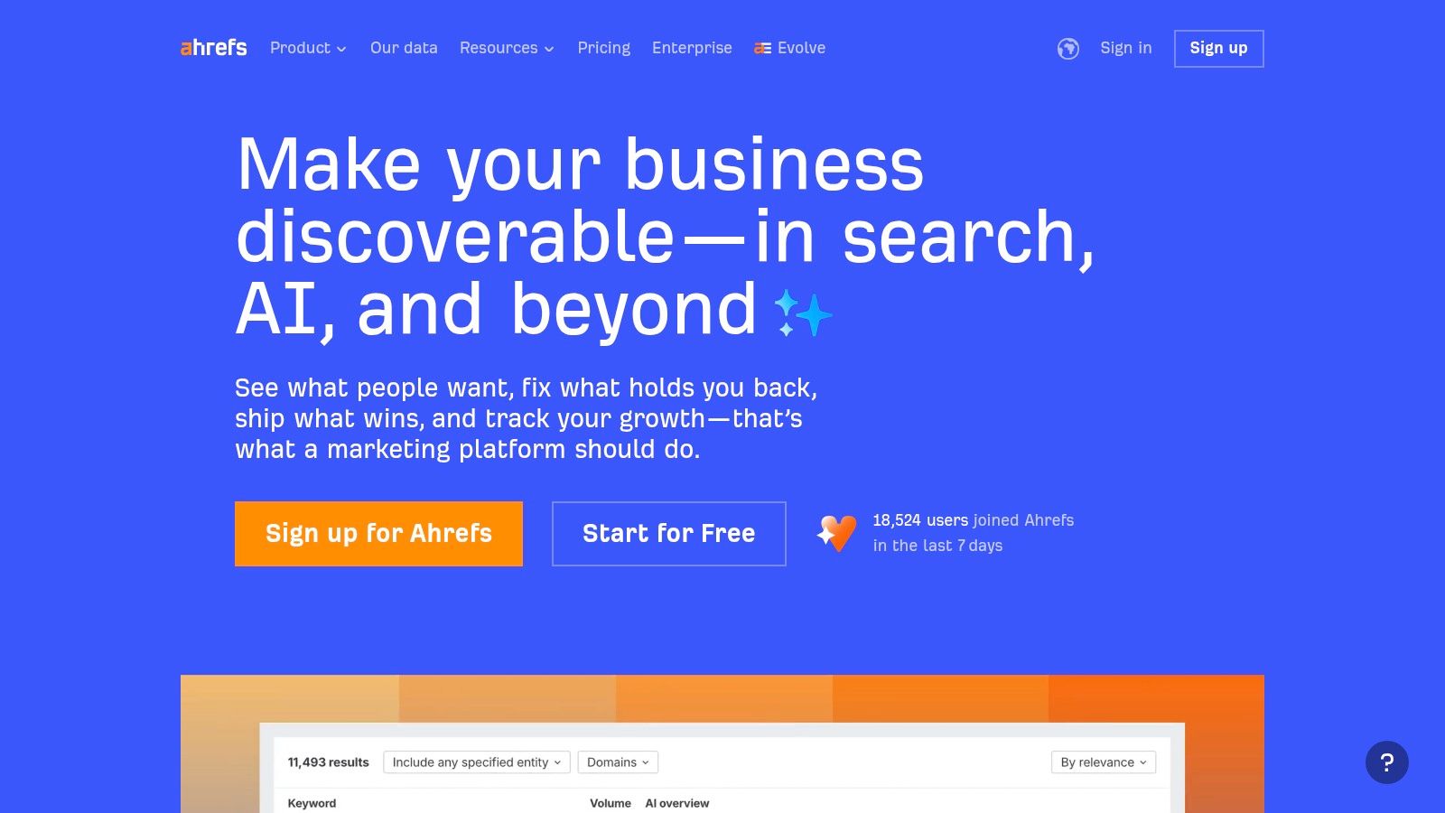 Ahrefs Site Explorer provides a comprehensive backlink profile analysis for link building.