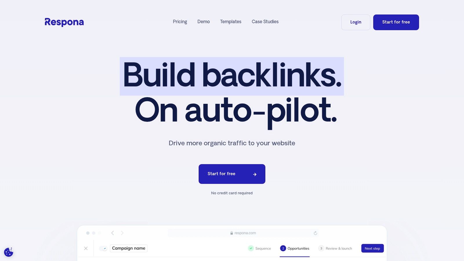 Respona's link building platform offers AI-driven prospecting and outreach campaign automation.