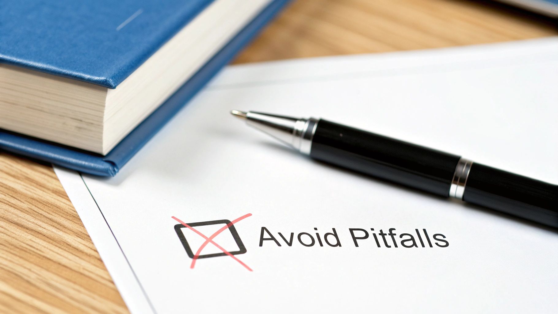 A person looking at a broken bridge, symbolizing a strategic pitfall.