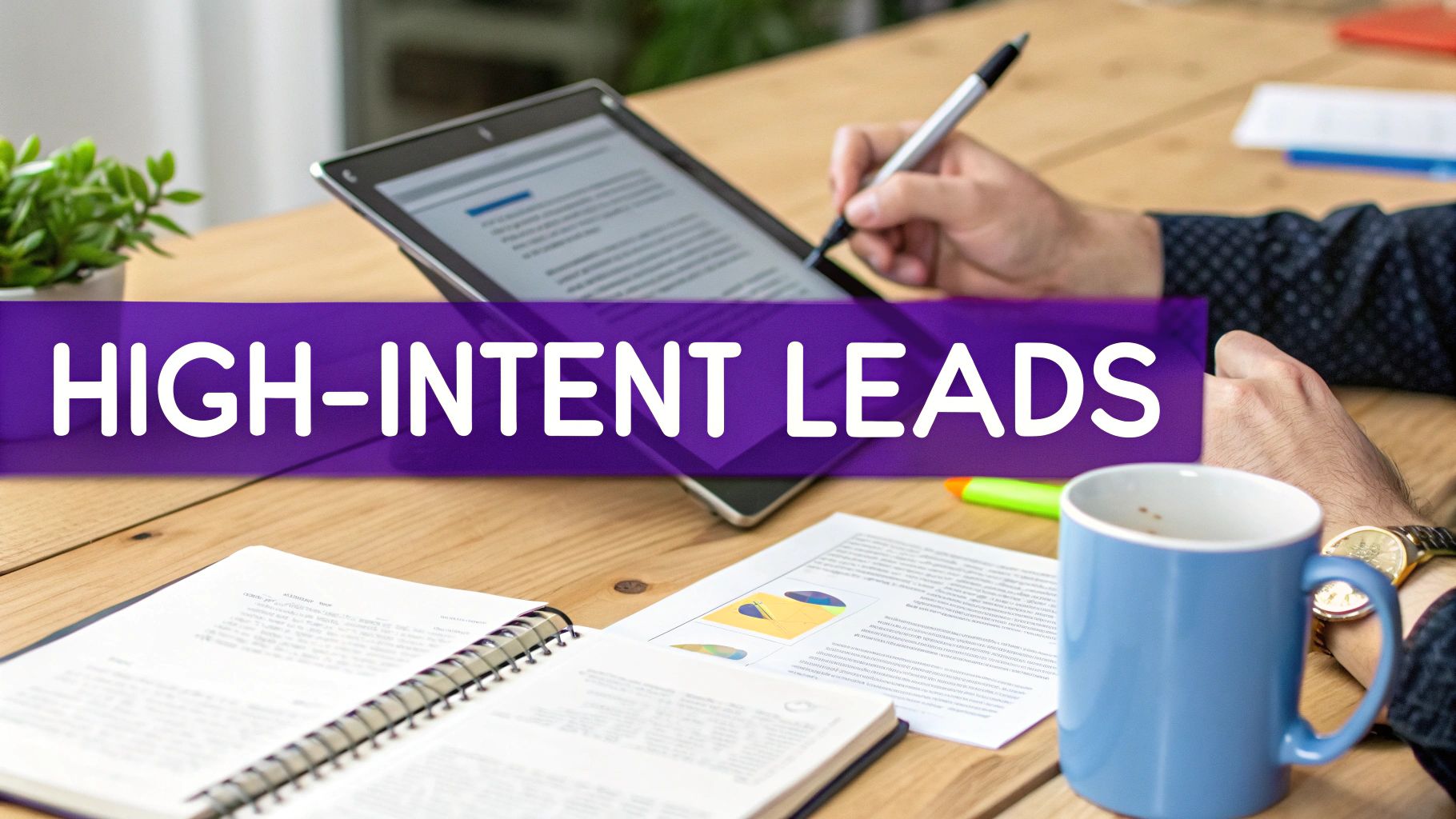 An image showing a content strategy mind map on a whiteboard, with keywords and audience personas.