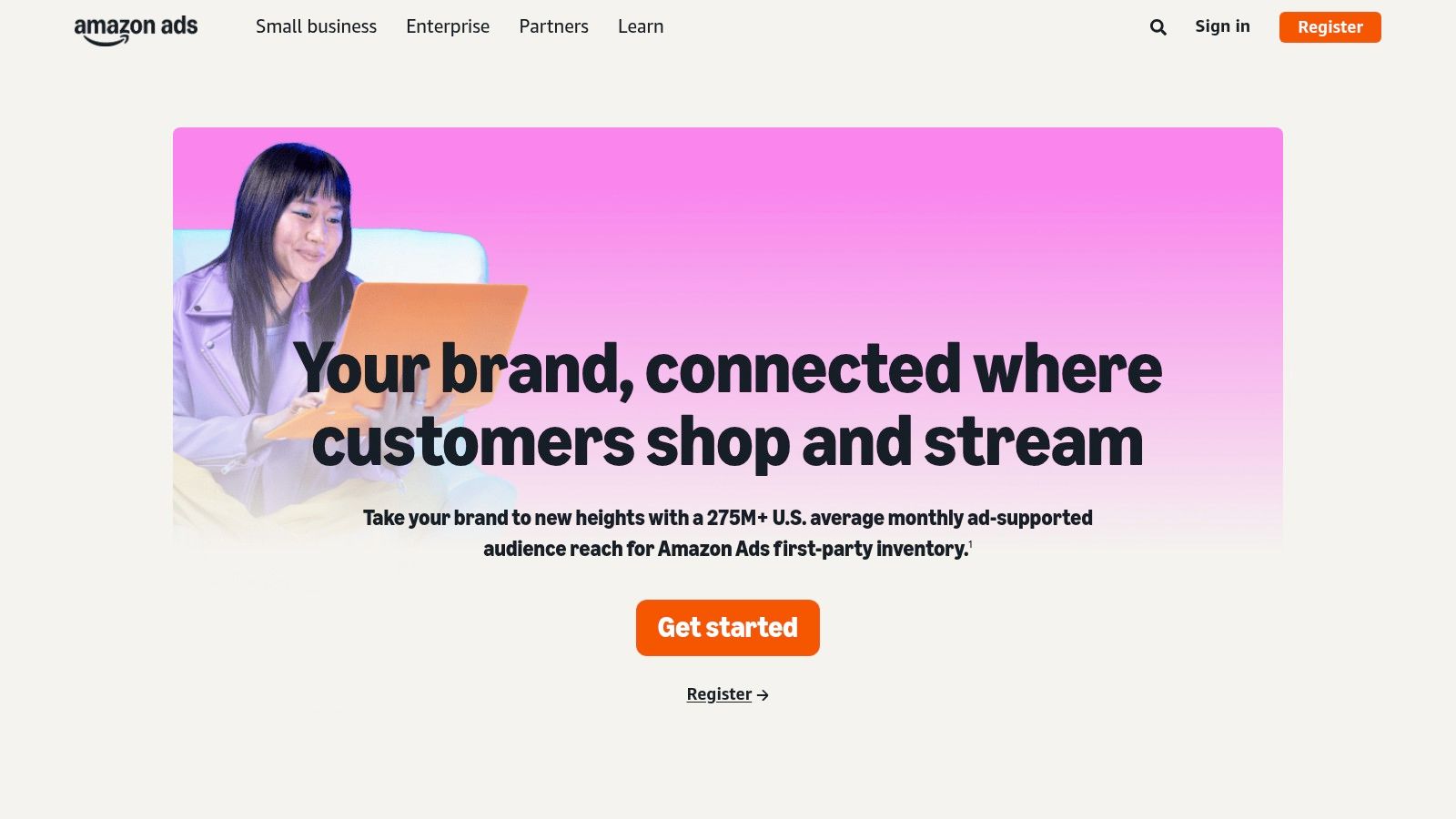 Amazon Ads platform interface showing campaign performance metrics