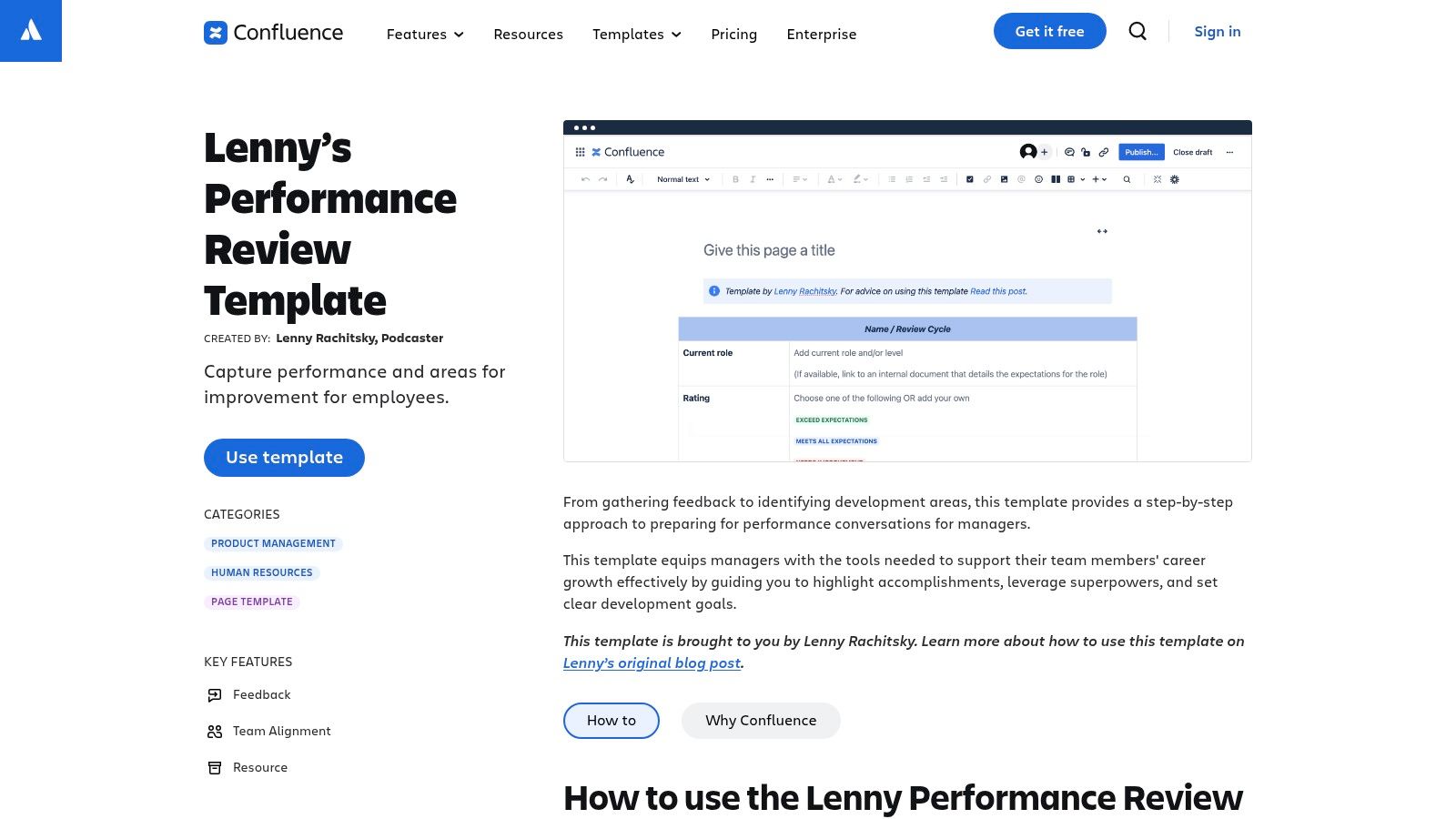 Atlassian Confluence Templates
