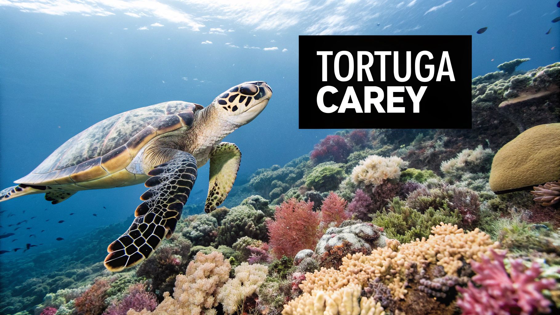 Carey de Concha (Eretmochelys imbricata)