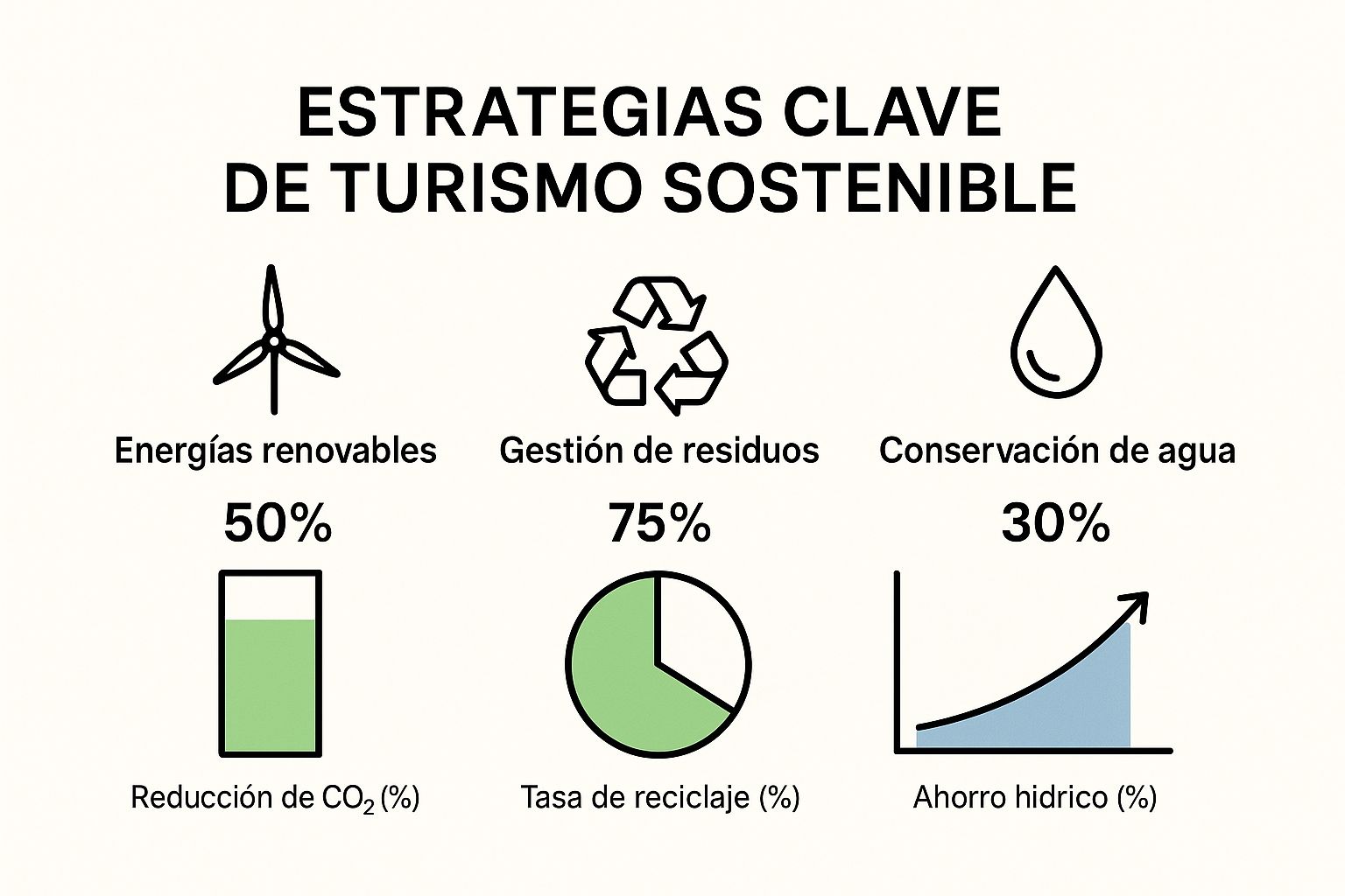 Infographic about turismo sostenible