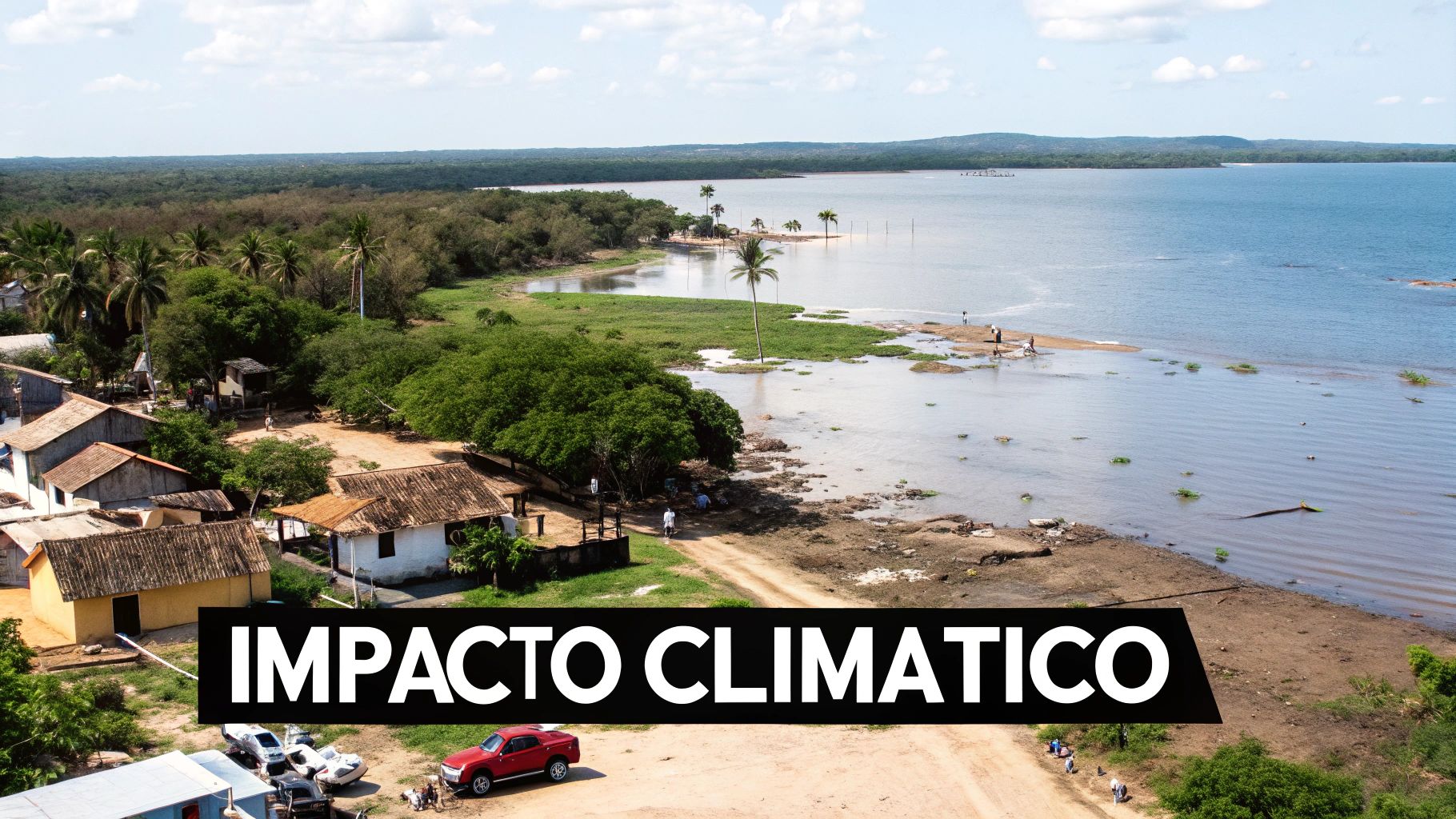 Vista aérea de una exuberante playa y montañas en República Dominicana, mostrando su rica biodiversidad