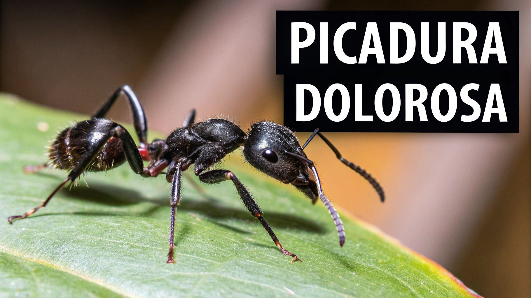 La hormiga bala tiene la picadura más dolorosa del mundo animal