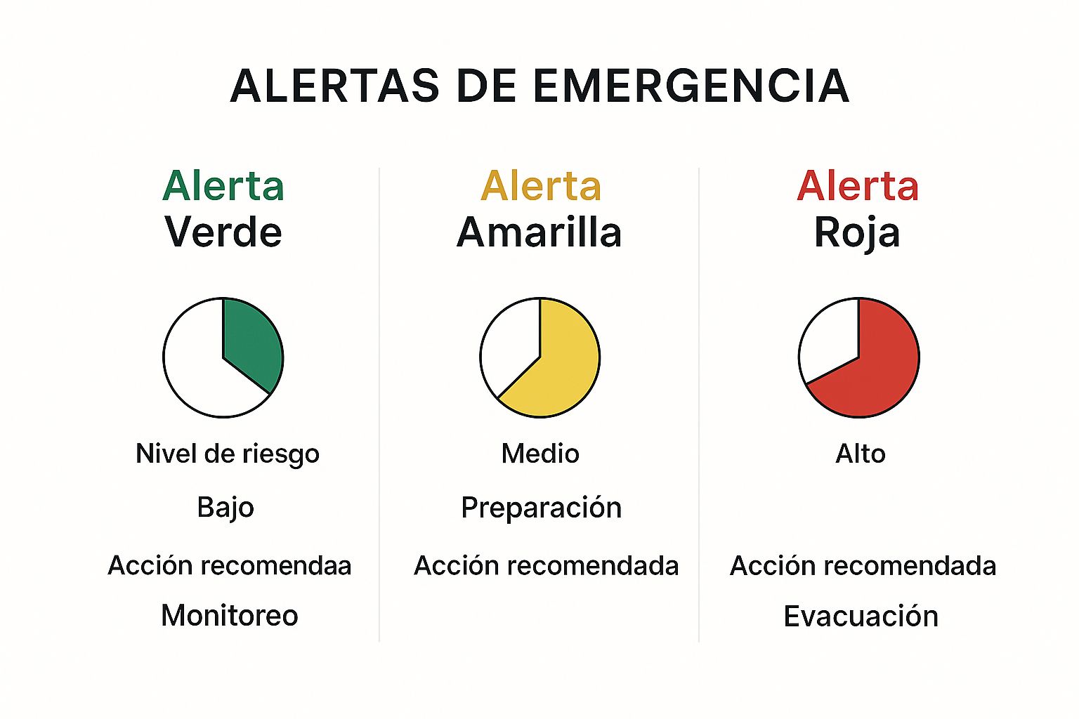 Infographic about alerta verde significado