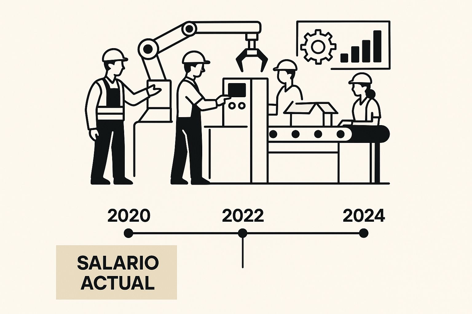 Infografía sobre salario minimo en rd