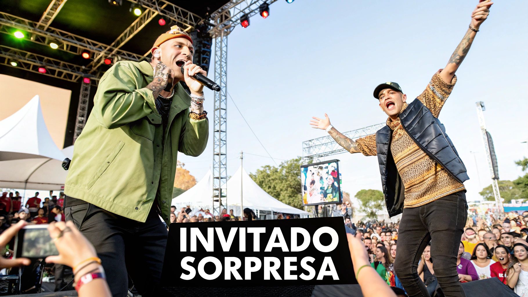Bringing Out J Balvin as Surprise Guest