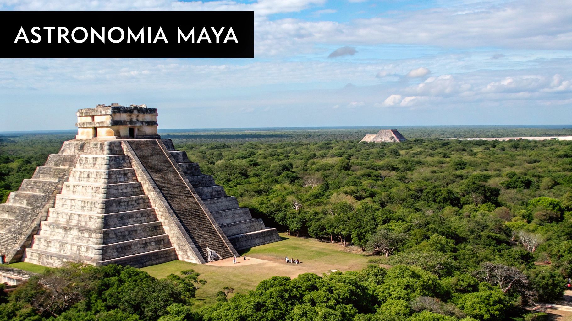 Pirámide maya en Chichén Itzá, un importante centro ceremonial