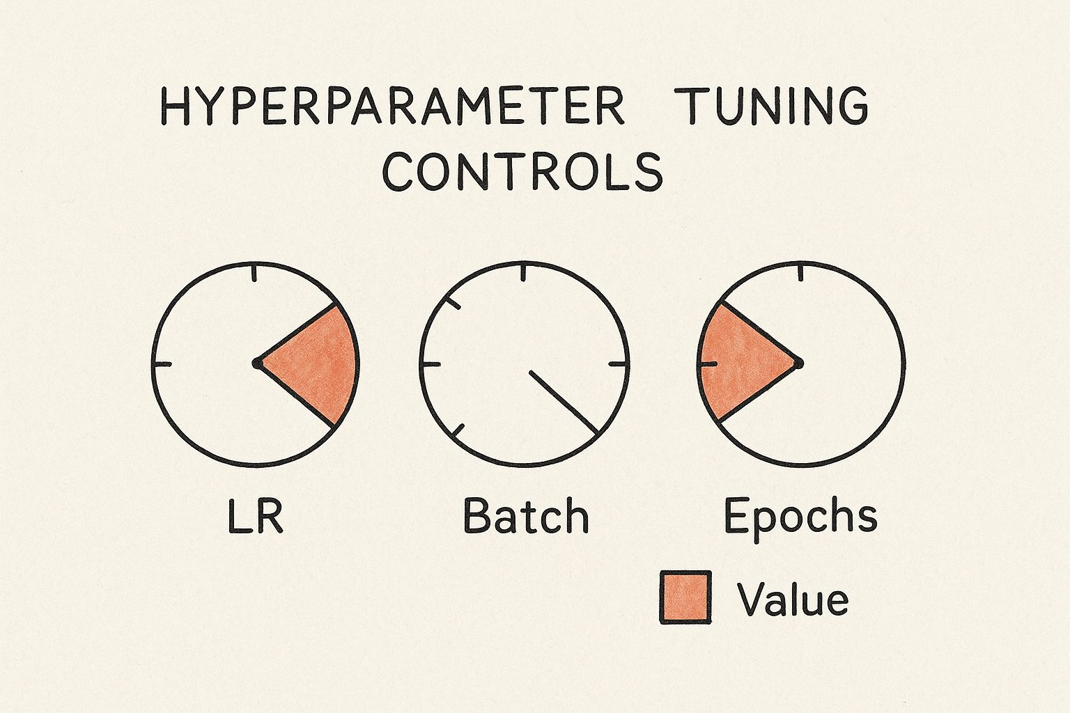 Infographic about how to fine tune llm