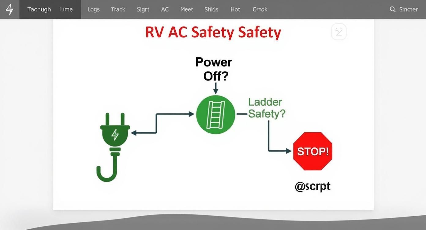 Infographic about rv air conditioner repair