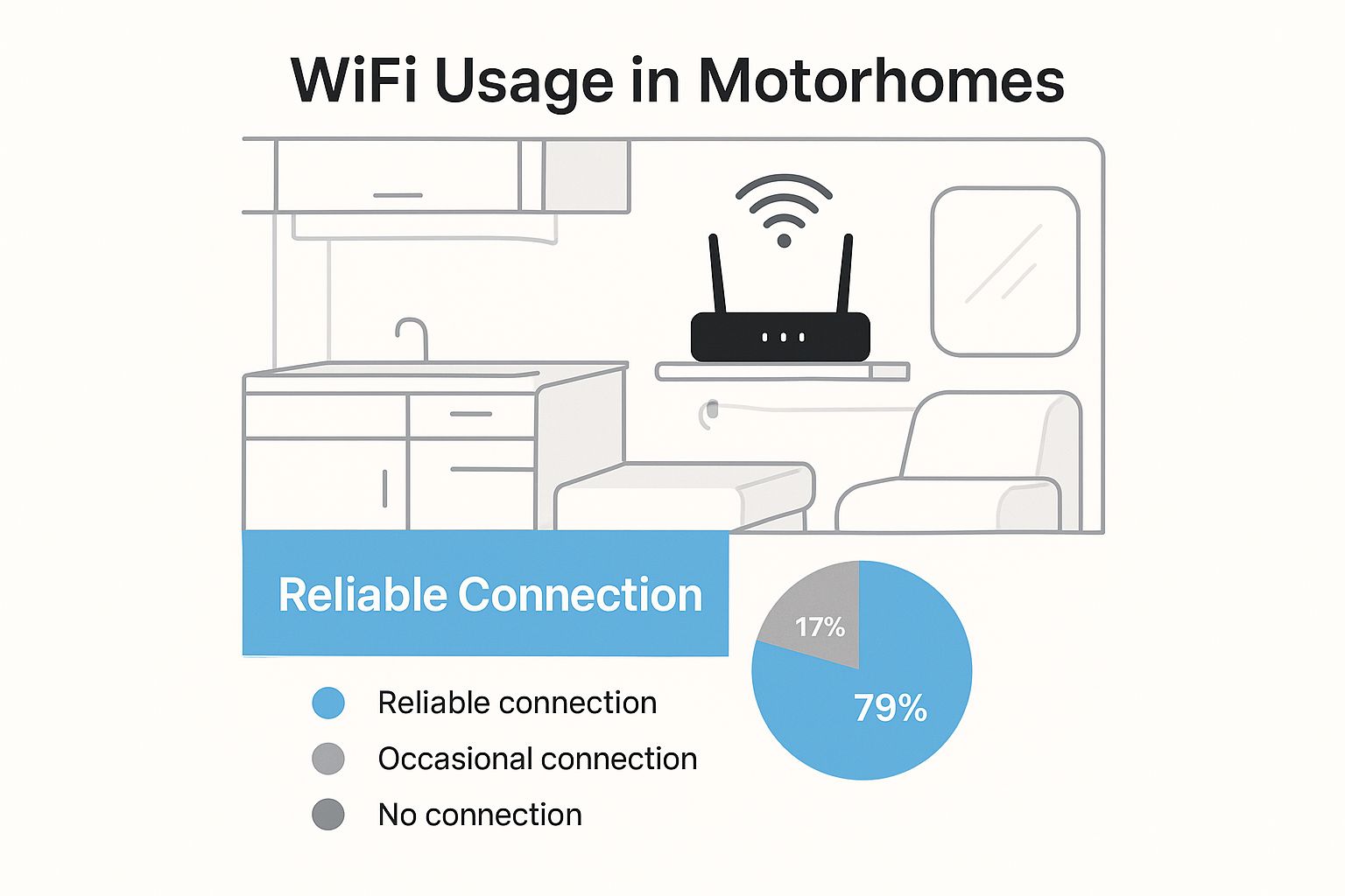 Infographic about motorhome wifi router