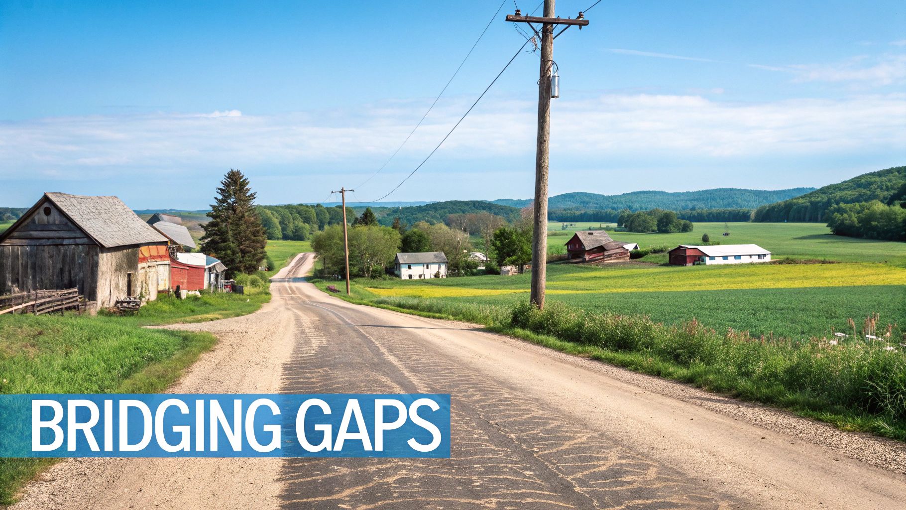 Illustrative image of challenges in deploying rural internet infrastructure