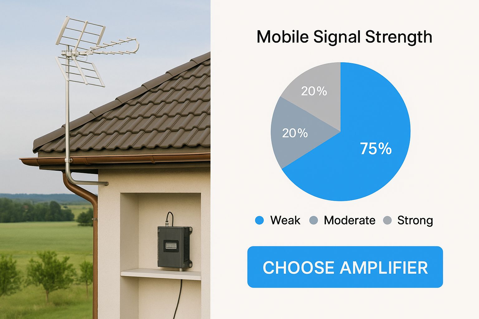Infographic about cellular signal amplifier reviews