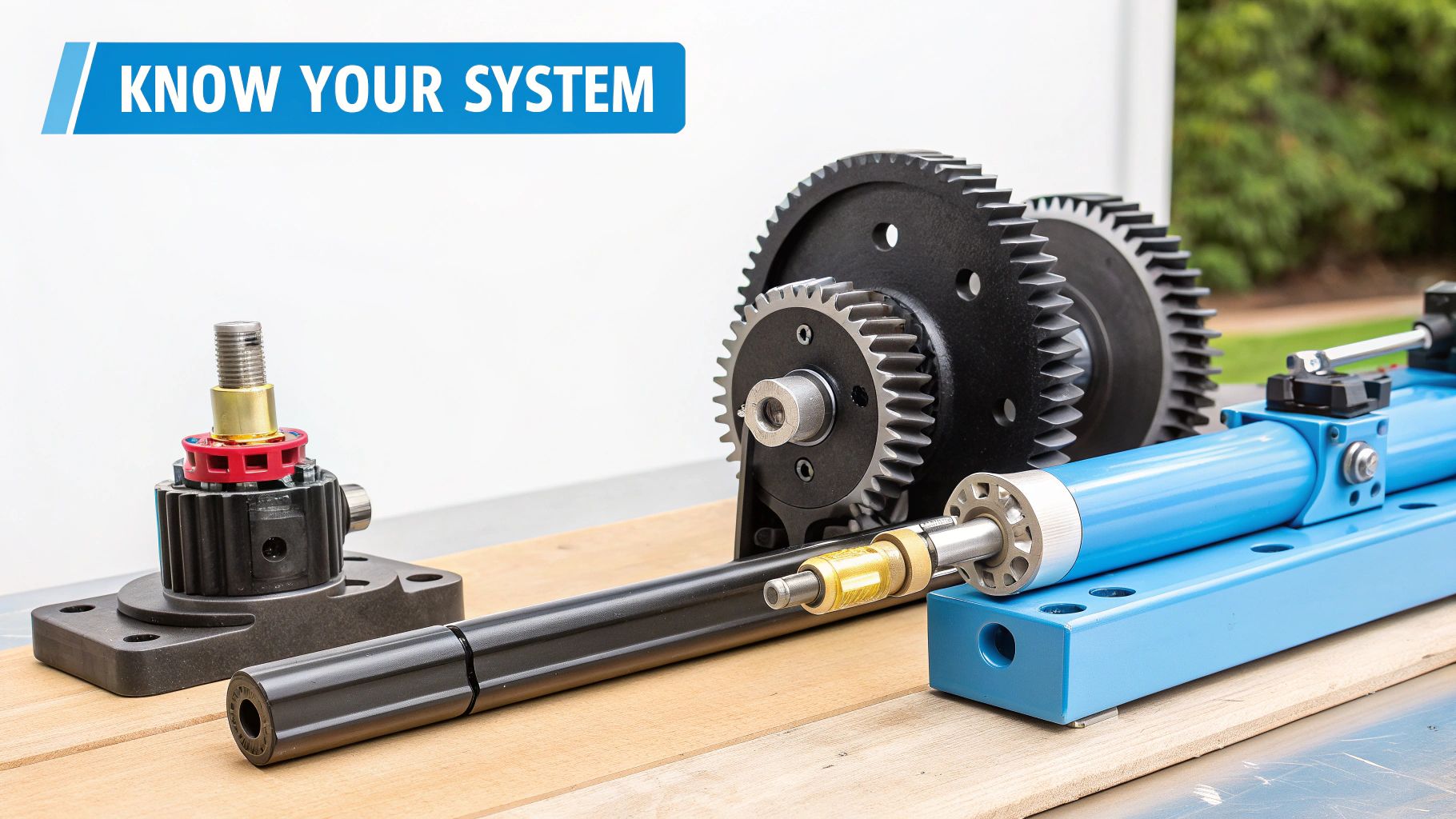 RV slide out mechanism exposed for repair