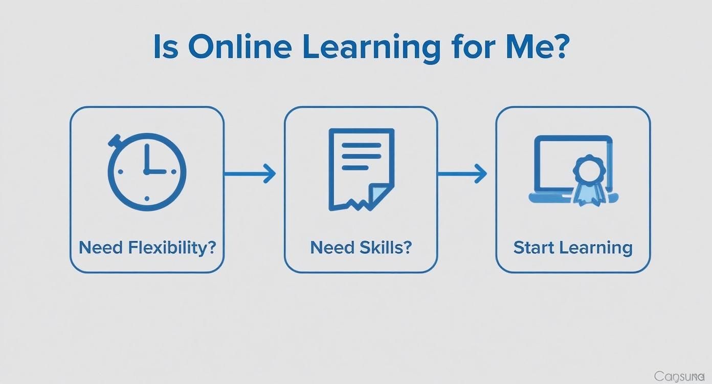 Infographic about online education for adults