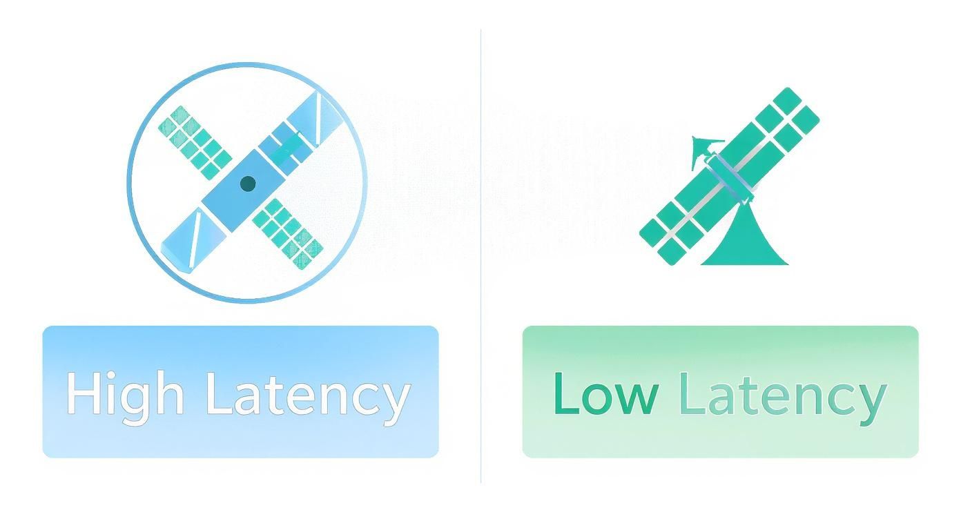 Infographic about satellite internet rural areas