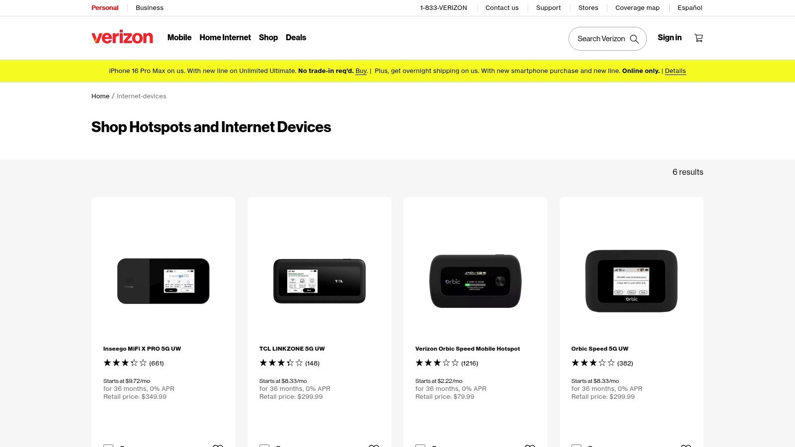 Verizon Mobile Hotspot
