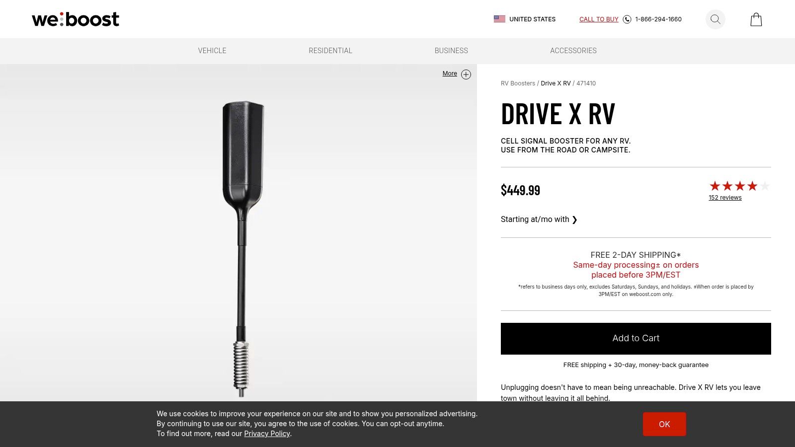 WeBoost Drive X RV Cell Signal Booster