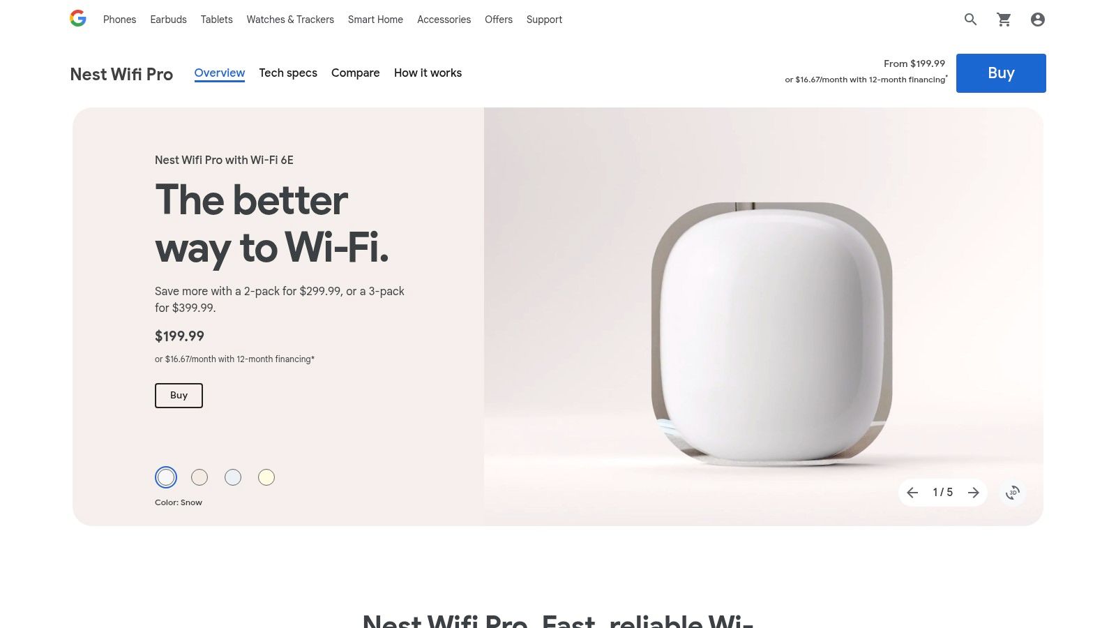 Google Nest Wifi Pro