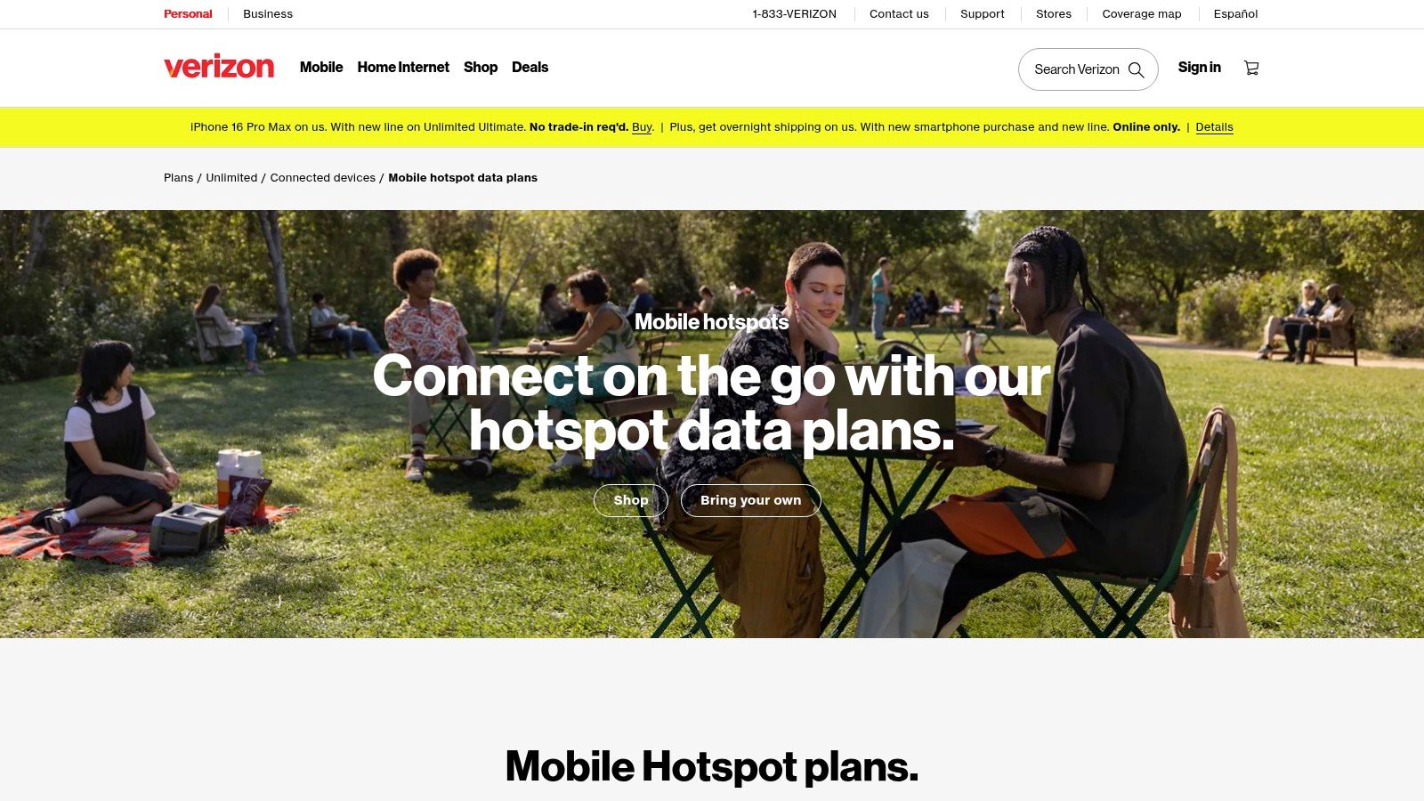 Verizon Mobile Hotspot Plans