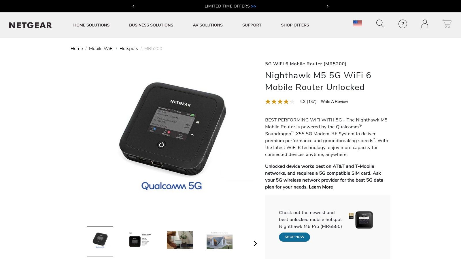 NETGEAR Nighthawk M5 Mobile Router
