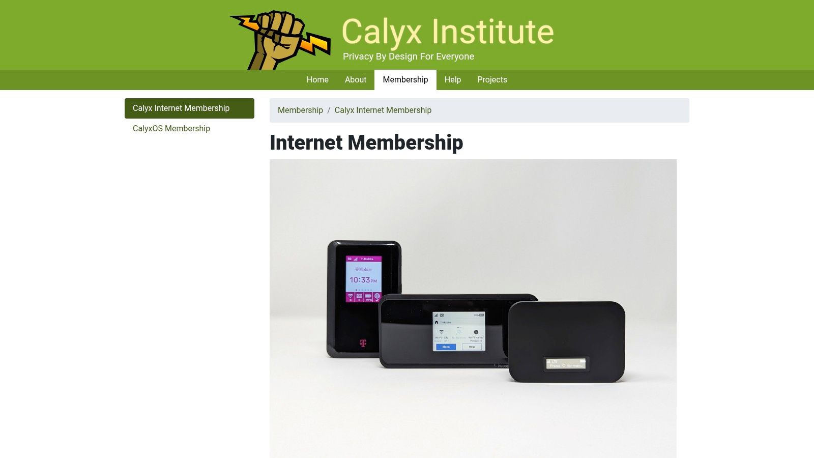 Calyx Institute Membership