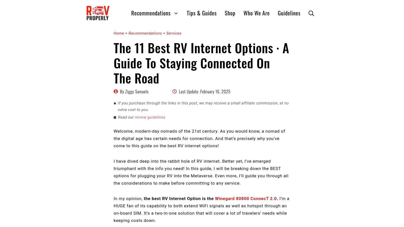 RV Properly