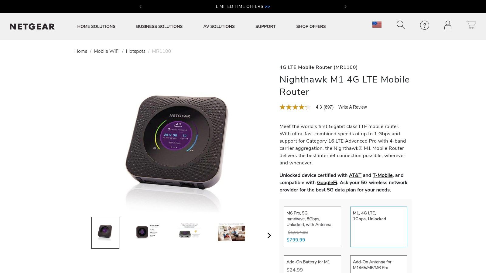 NETGEAR Nighthawk M1 Mobile Router