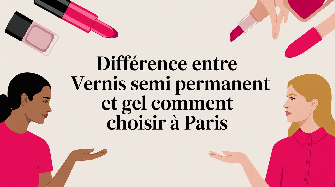 Différence entre vernis semi permanent et gel : le guide pour choisir à Paris