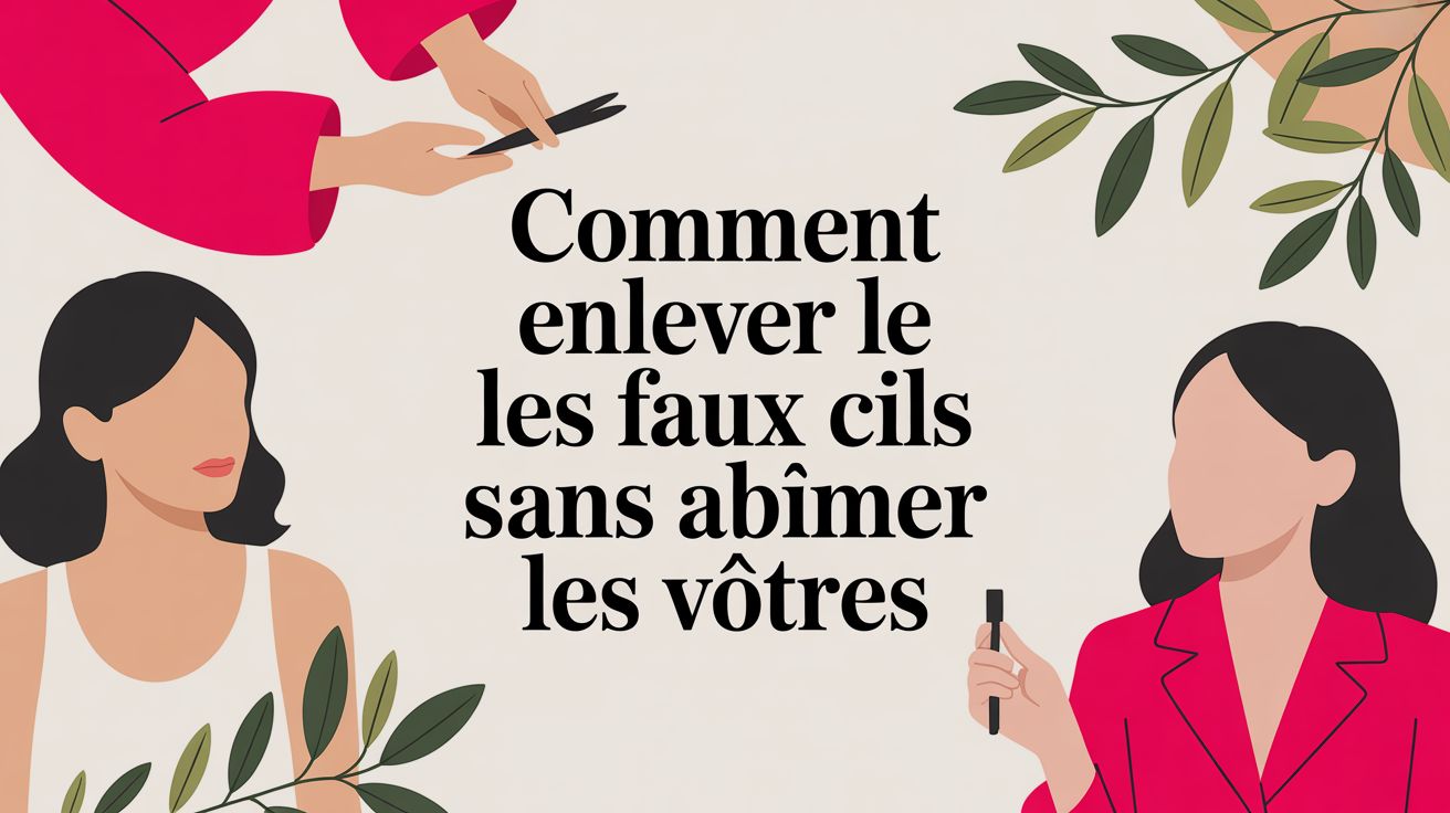 Comment enlever les faux cils sans abîmer les vôtres