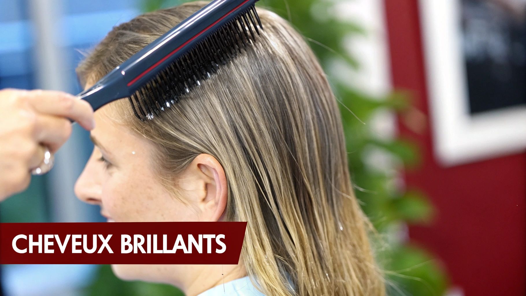 Une chevelure lisse et brillante grâce à l'effet des silicones