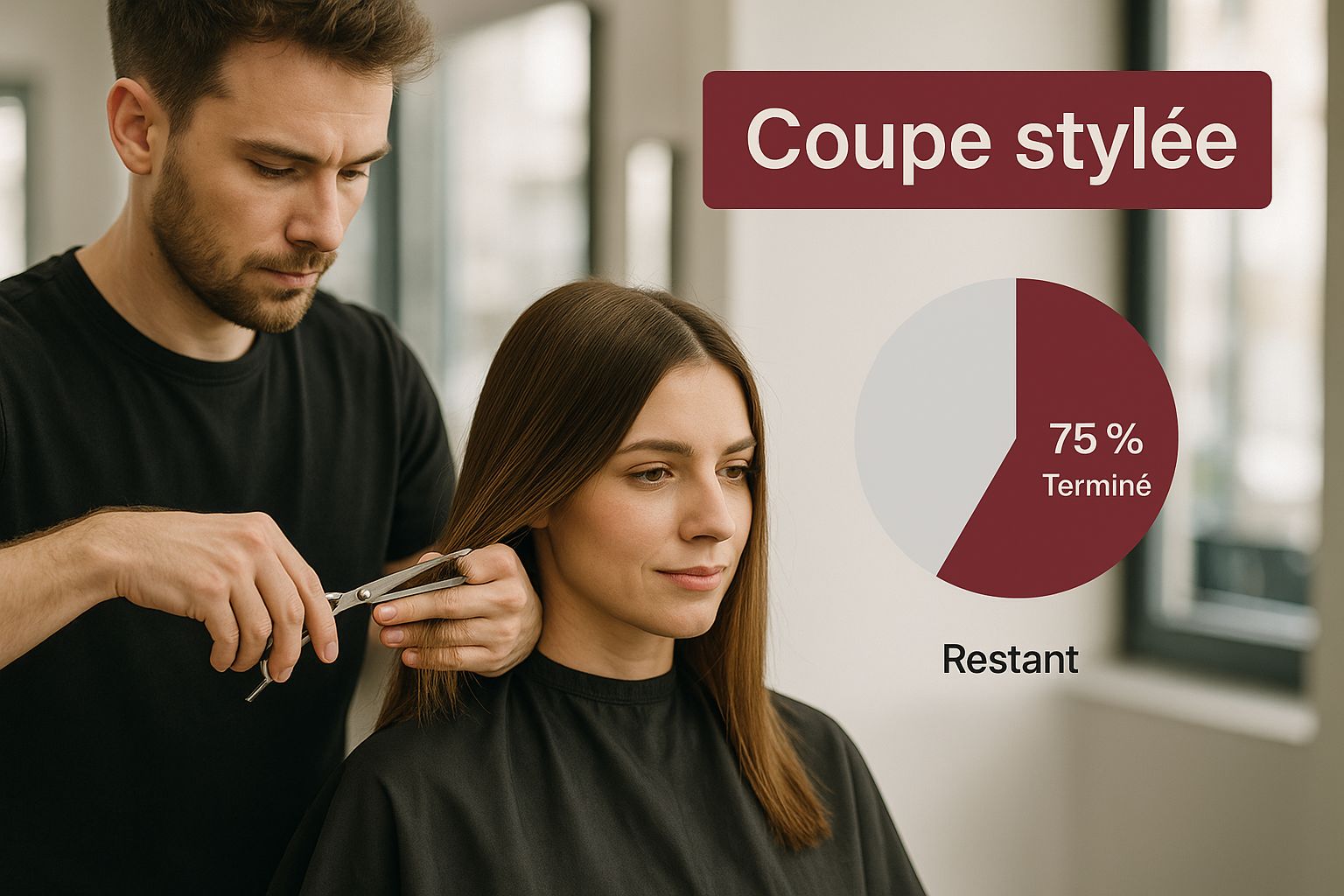 Infographic about coiffure pour cheveux clairsemés femme