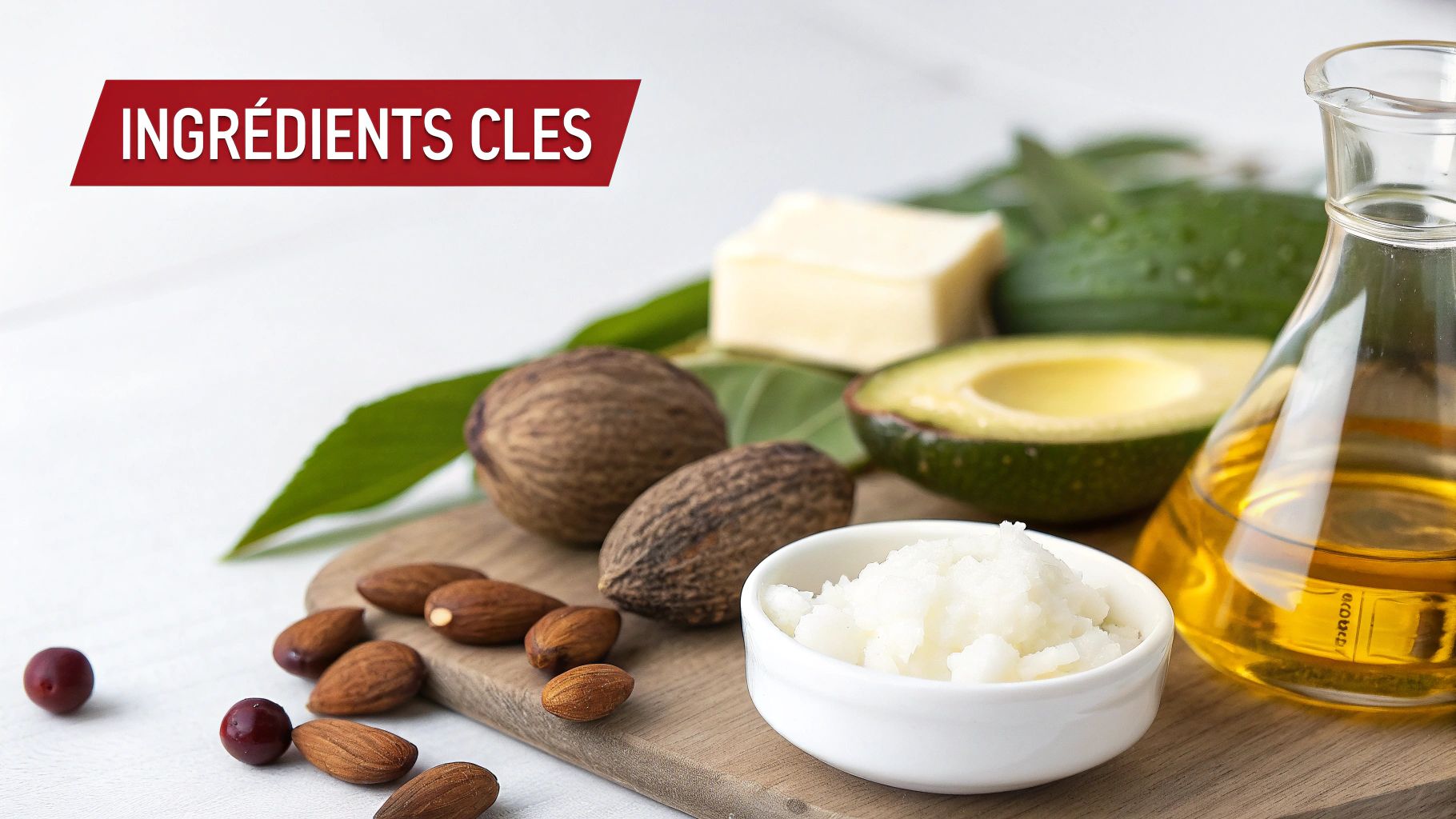 Ingrédients clés dans un masque pour cheveux secs