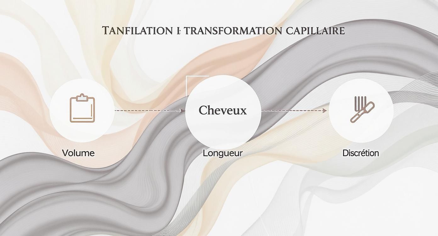 Infographic about extension en bande adhésive