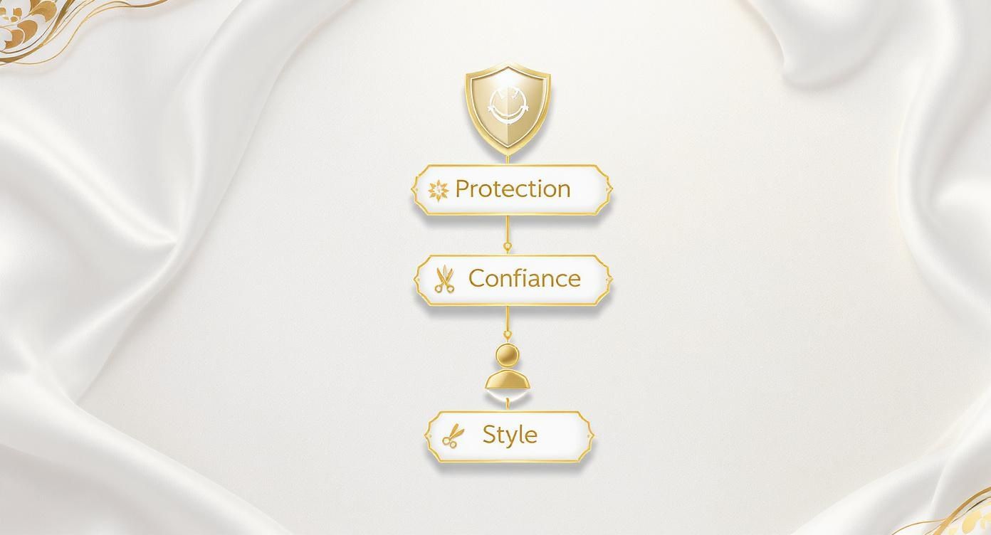 Infographic about tissage cheveux bouclés