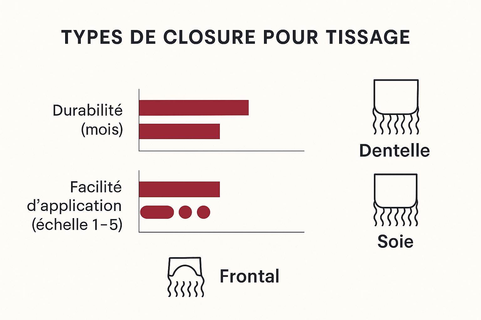 Infographic about closure pour tissage