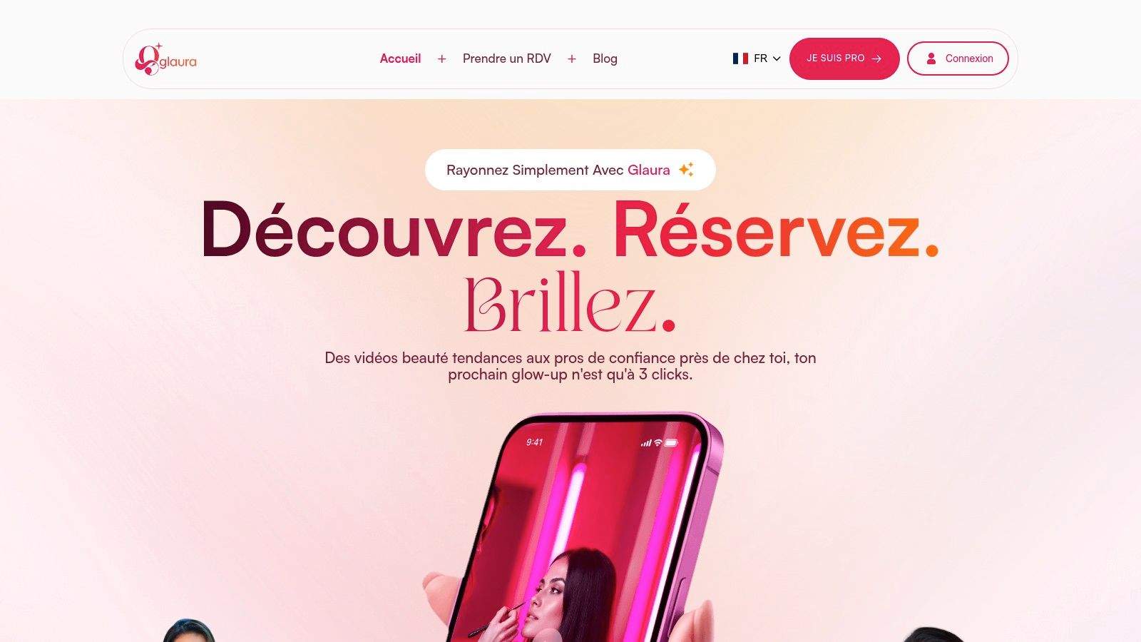 Glaura – Découvrez. Réservez. Brillez.