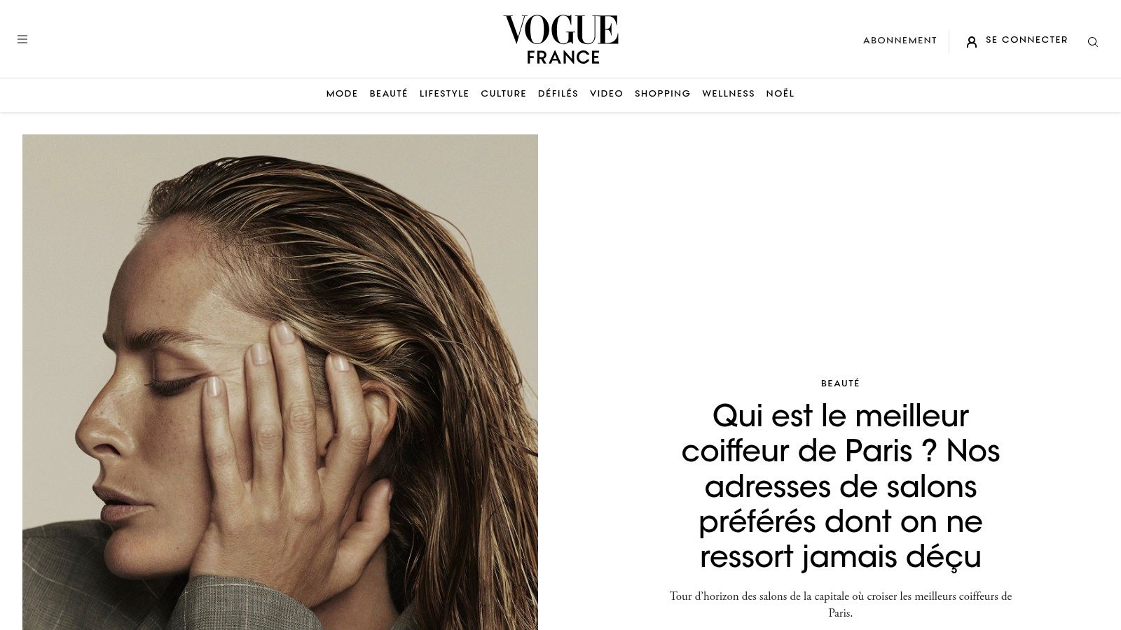 Vogue France (Nos adresses de salons préférés à Paris)