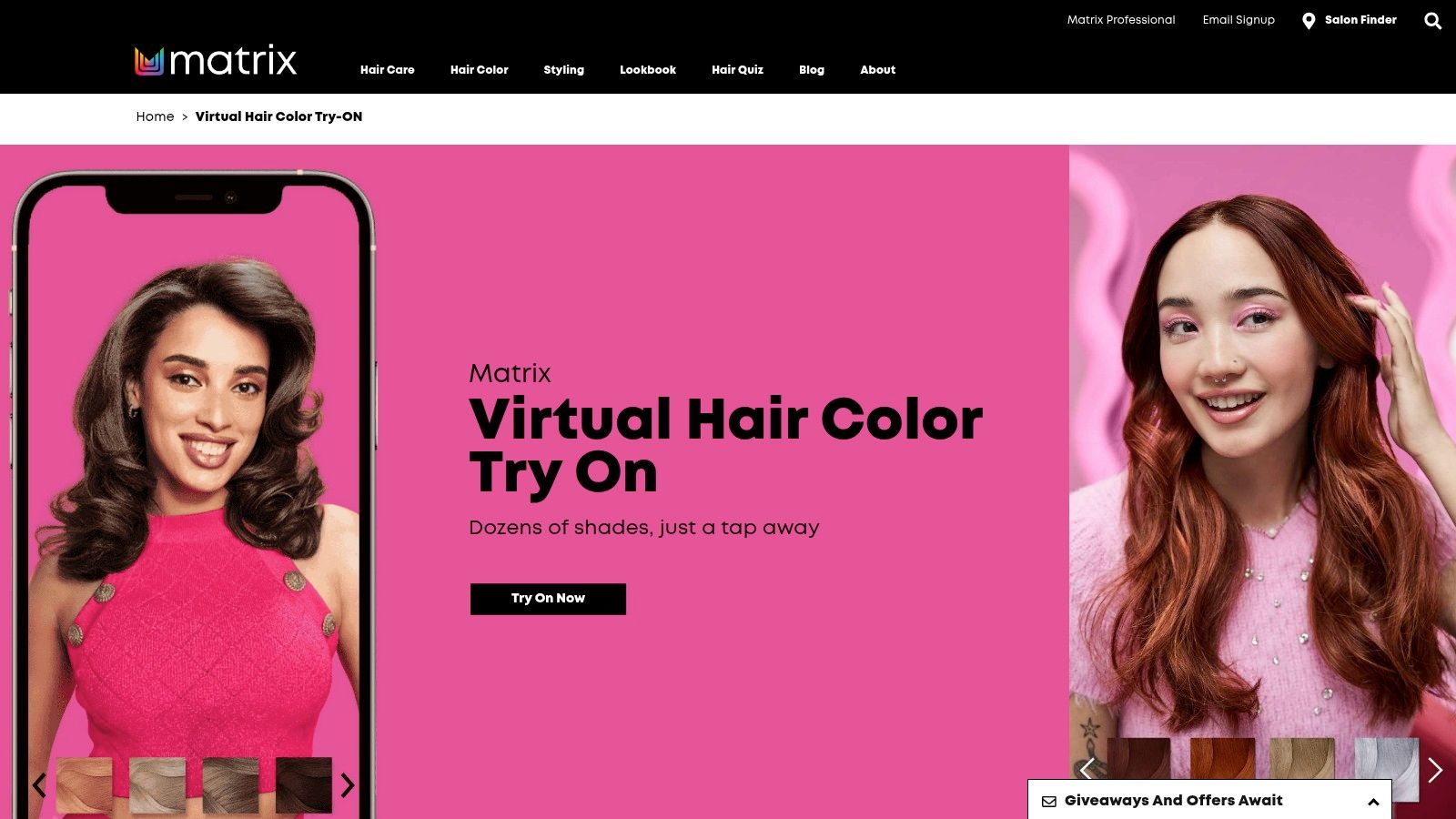 Matrix – Virtual Hair Color Try‑On