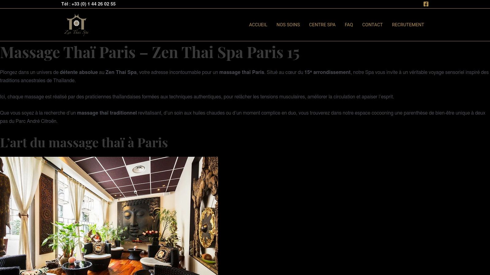 Zen Thai Spa Paris 15 – Site officiel du spa (réservation directe)