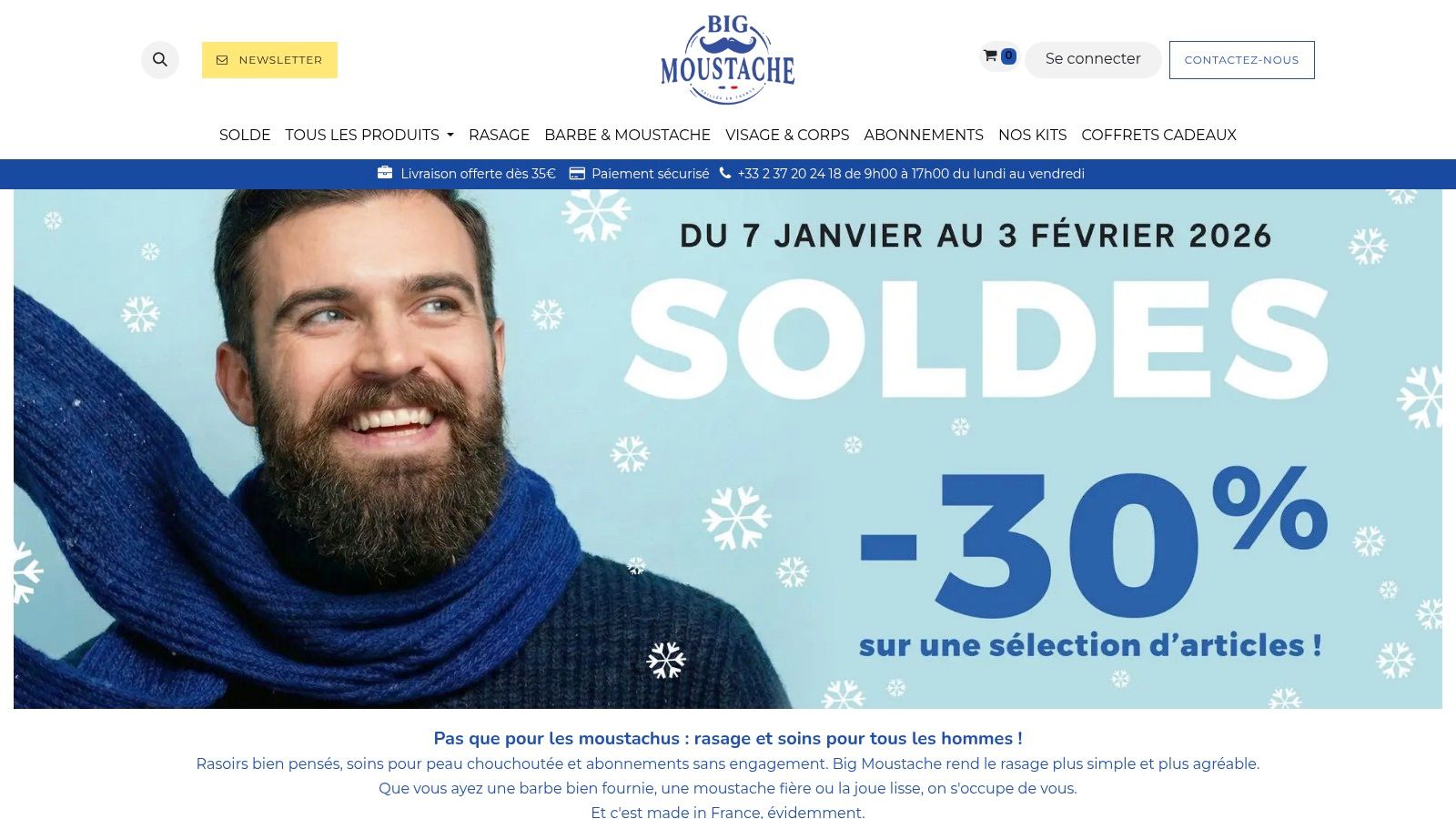 Barbiers proposant des produits Big Moustache
