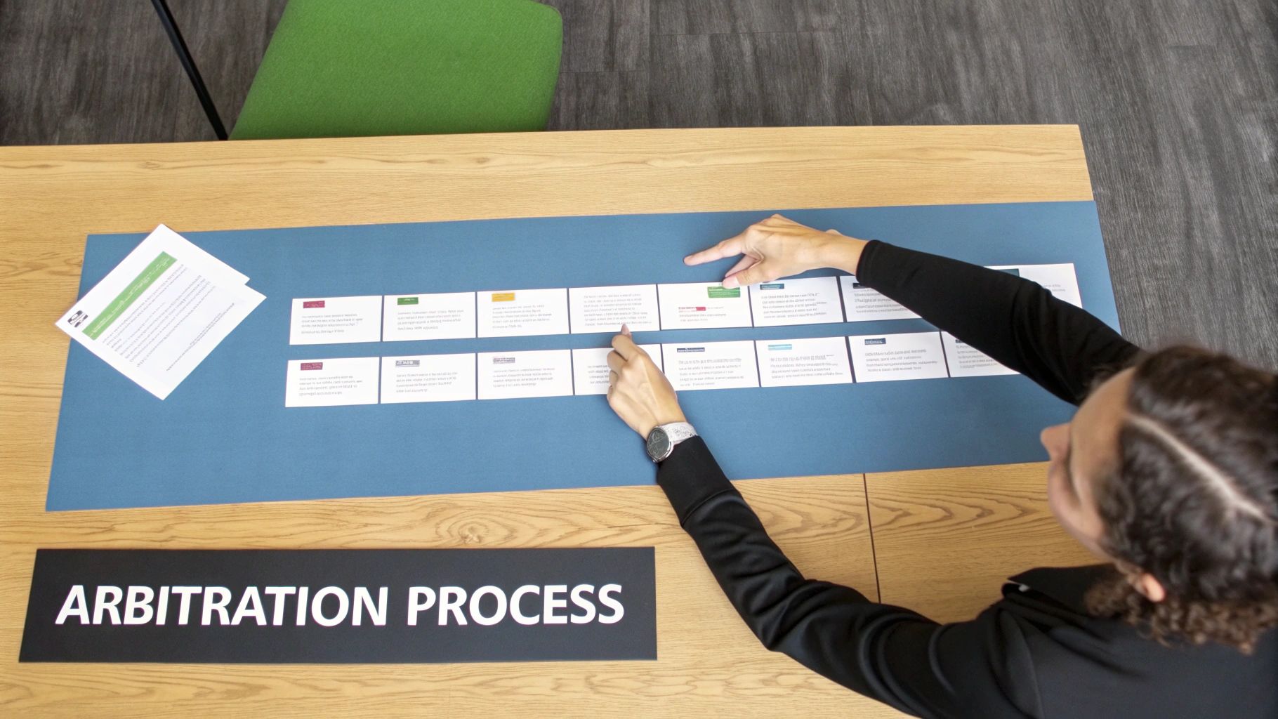 Graph showing upward and downward trends