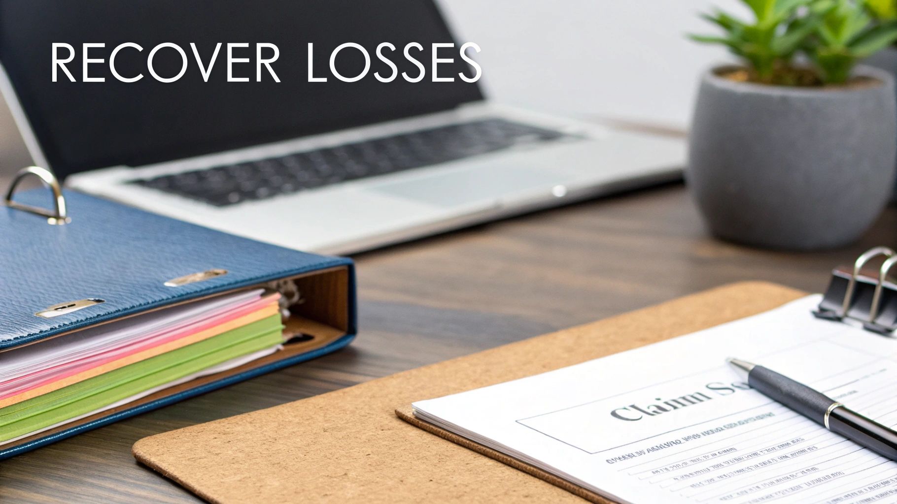A person signing legal documents at a desk with a pen and glasses nearby