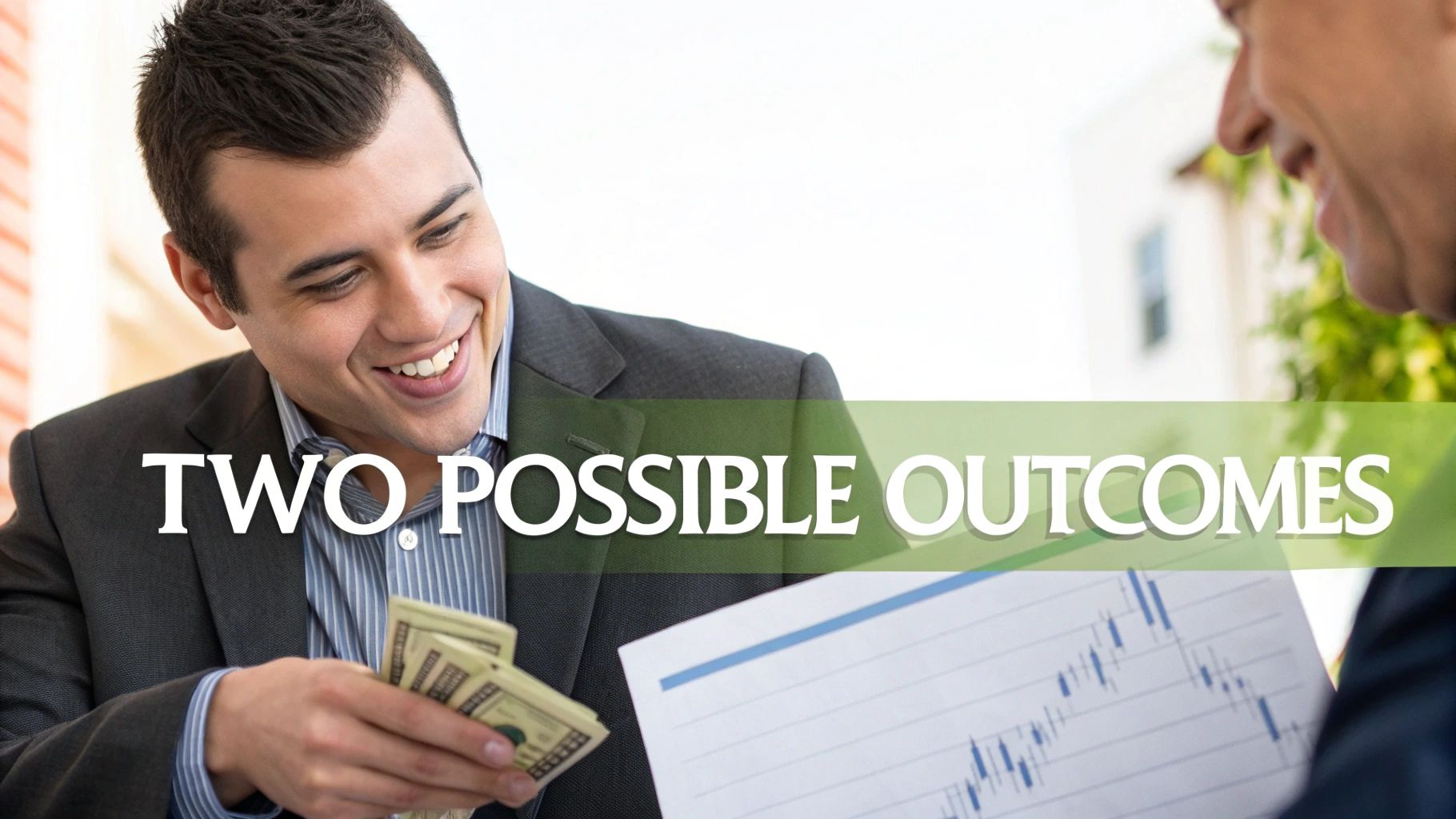 Investor examining financial charts and data on a monitor